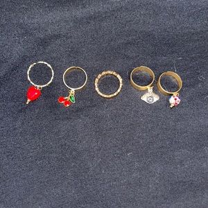 Set of 5 Rings